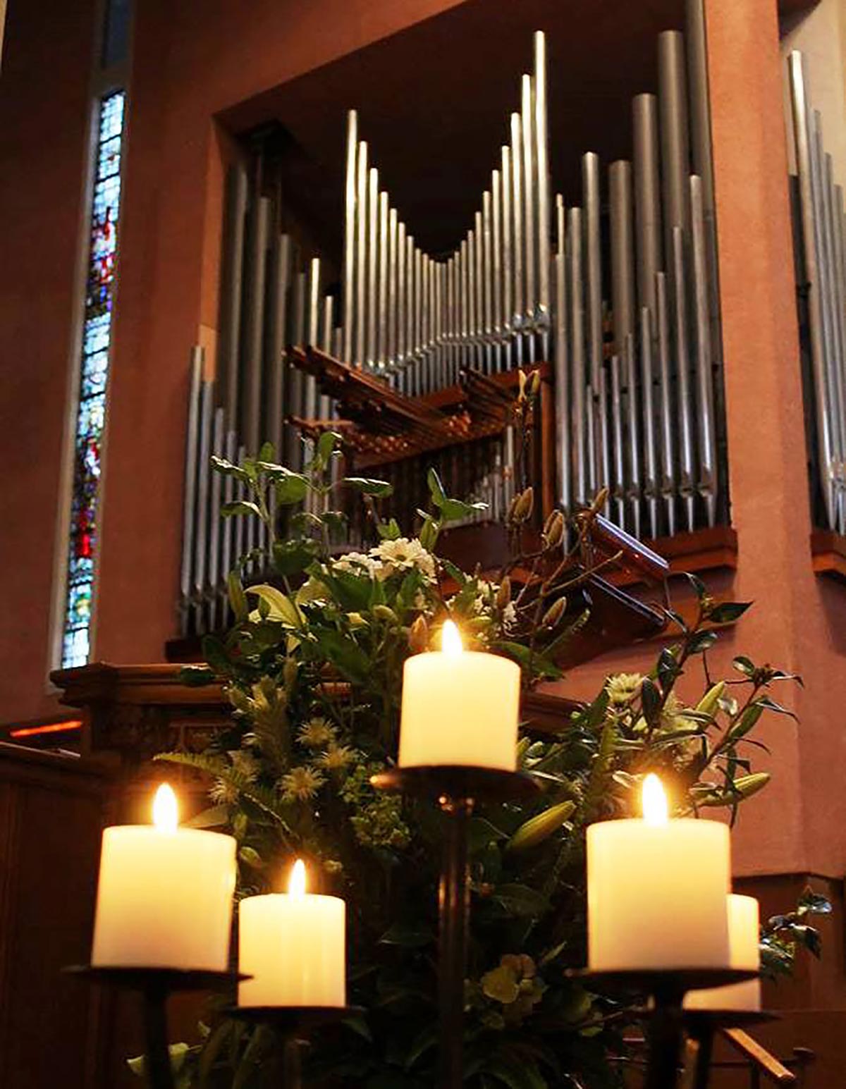 Waiapu Cathedral candles organ