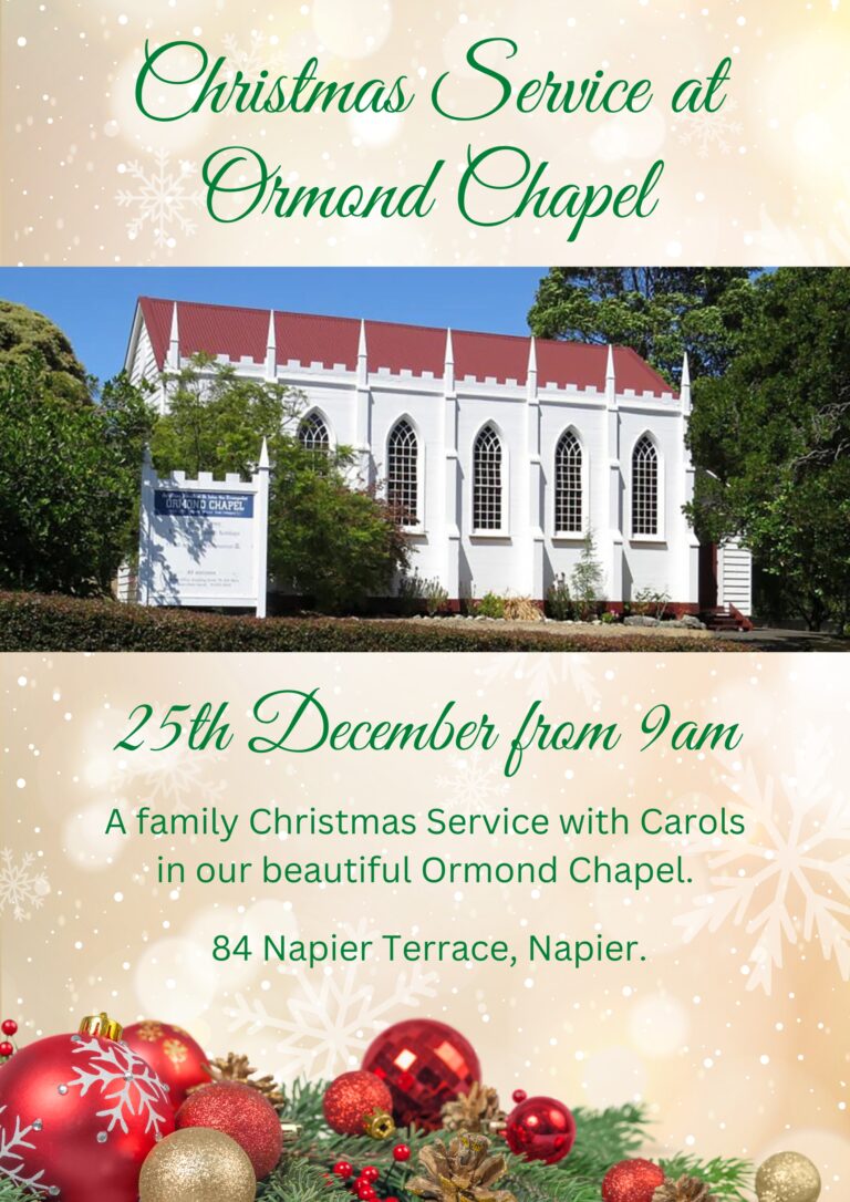 Ormond Chapel Christmas Service poster