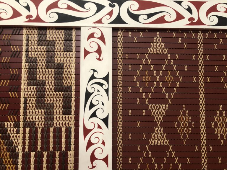 Tukutuku panels side of chapel
